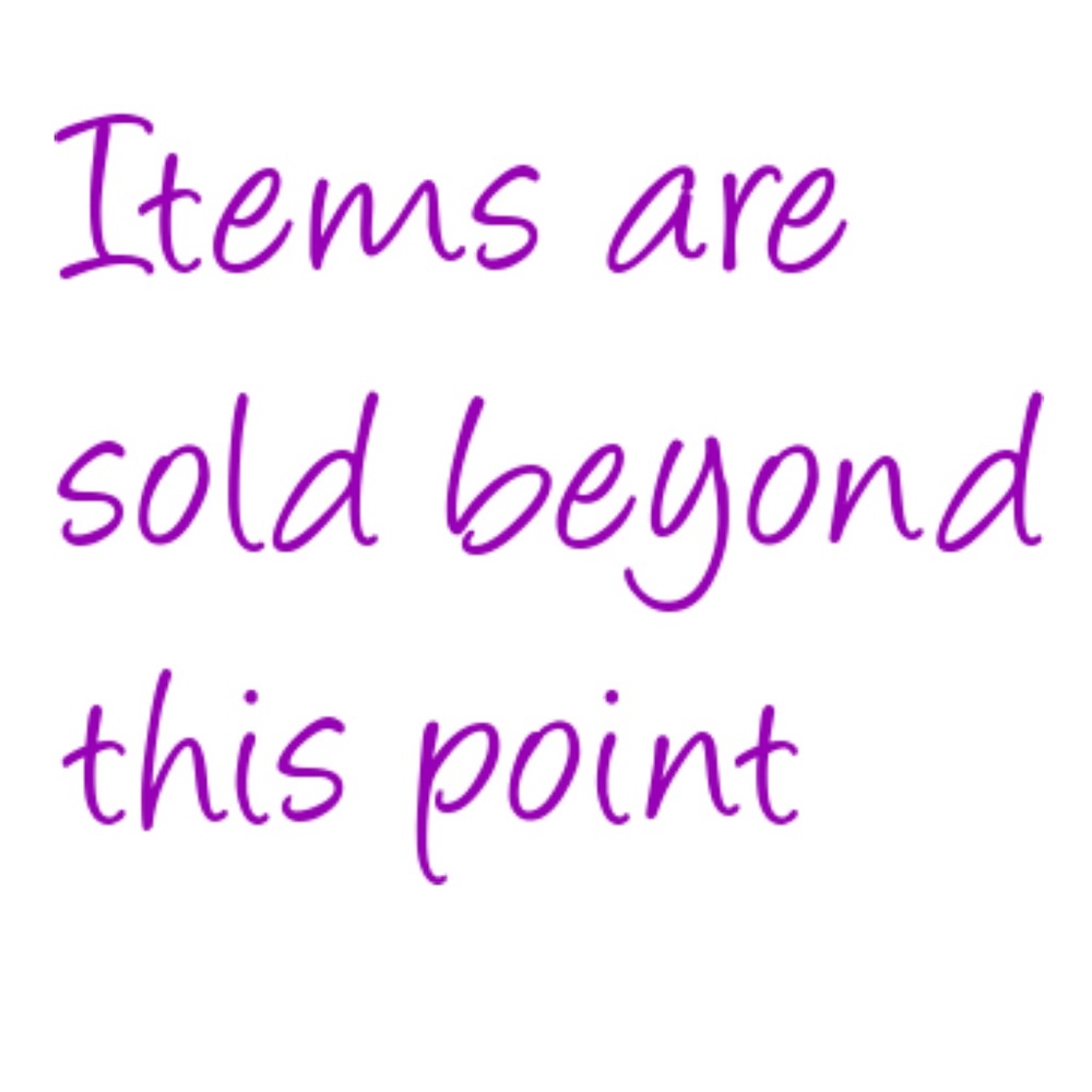 Items are sold beyond this point.